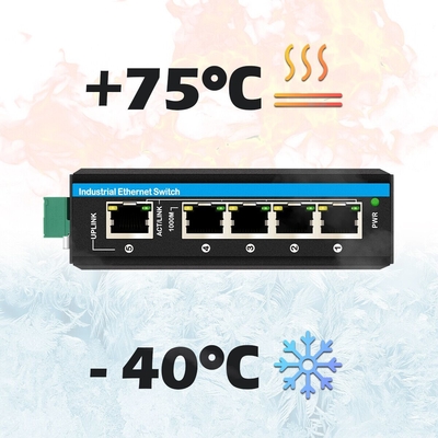 미니 5 포트 산업 이더넷 스위치 4 RJ45 포트 1 업링크 RJ45 기가 비트 관리되지 않은 스위치 dc12v/24v 입력