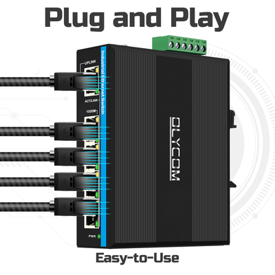 태양 전지 UPS PoE 스위치 기가 비트 네트워크 120W DC12V/DC24V/DC48V 입력 관리되지 않은