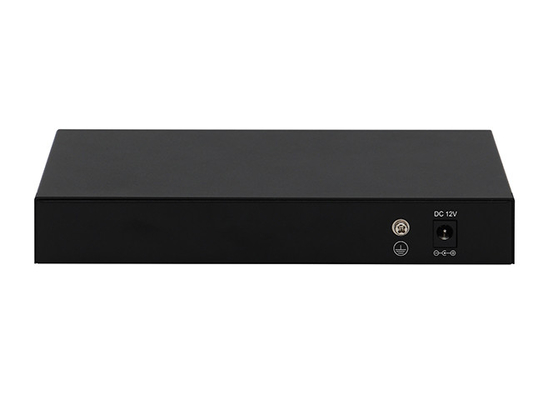 8 포트 2.5G 네트워크 스위치 관리되지 않은 10G 섬유 DC12V 입력 팬 없는 자동 적응 속도