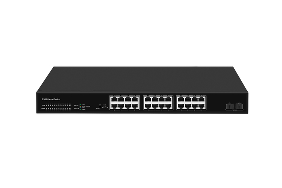 24 포트 네트워크 스위치 100M/1G/2.5G 이더넷 1G/2.5G/10G FAN을 사용하지 않는 섬유