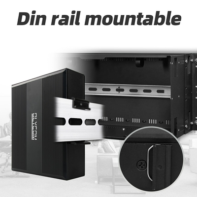 10/100m 2 포트 산업 네트워크 스위치 이더넷 관리되지 않은 DIN 철도 네트워크 포 스위치 IP40 수준의 보호