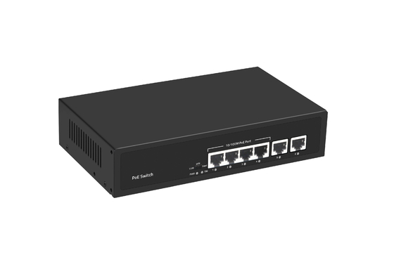 6포트 POE 네트워크 스위치 48V 100Mbps 포트 IEEE 802.3 af/at 네트워크 스위치
