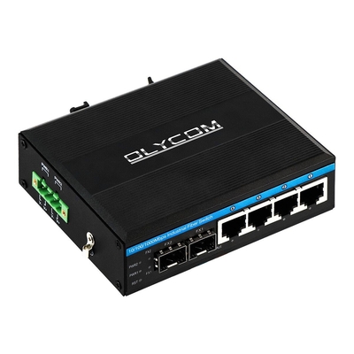 10/100/1000mbps 2 sfp 슬롯 din rail 이더넷 스위치와 함께 기가 비트 관리 POE 스위치