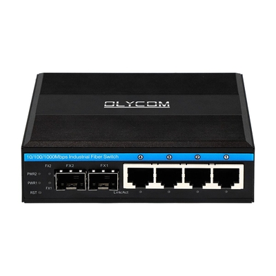 10/100/1000mbps 2 sfp 슬롯 din rail 이더넷 스위치와 함께 기가 비트 관리 POE 스위치