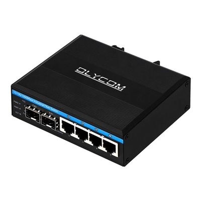 10/100/1000mbps 2 sfp 슬롯 din rail 이더넷 스위치와 함께 기가 비트 관리 POE 스위치