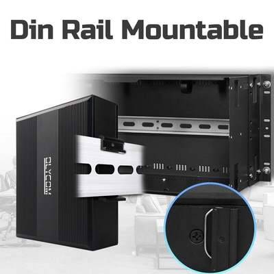 5 포트 기가비트 포 스위치 E-마크 10/100/1000mbps 30W/60W/90W 산업 포 확장기