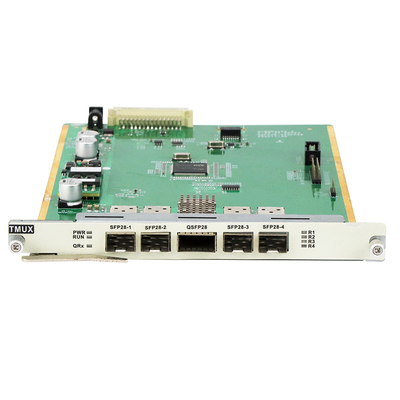OM3800 100G TMUX 보드 4*SFP28 ~ 1*QSFP28 비동관성 멀티플렉스 카드