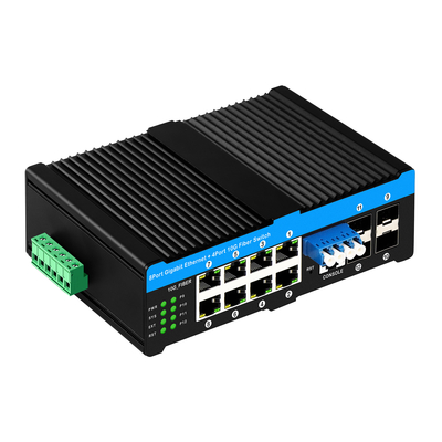 4*10G Sfp 포트+8*10/100/1000mbps 12 포트 관리 10G 광학 우회 포 스위치