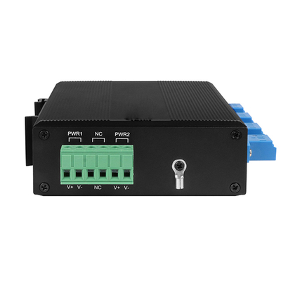 OM-FBS-44-SLC 광학 우회 단위 단일 모드 LC 커넥터 12V 24V 48V Din 장착