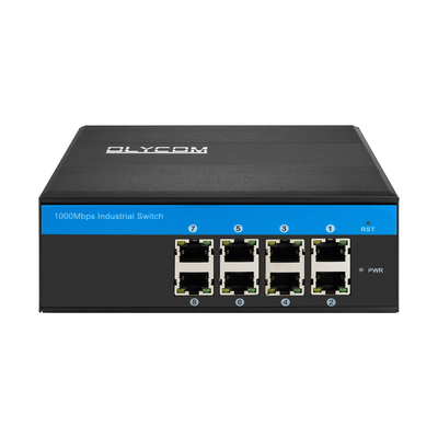 산업용 기가비트 8포트 이더넷 스위치 E-Mark 8*RJ45 외관 네트워크 스위치