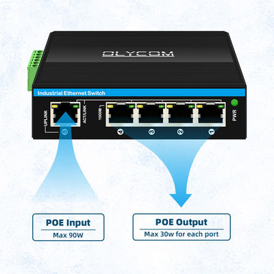 802.3bt PoE++ 기가비트 아웃도어 PoE 확장기 CCTV IP 카메라용 1 ~ 4 포트 산업용 PoE 확장기