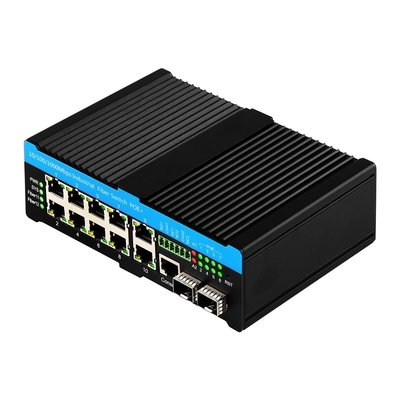 L2 L3 관리 기가비트 산업 이더넷 스위치 포 스위치 90w 2*2.5G SFP+8*RJ45 포트 외관 스위치