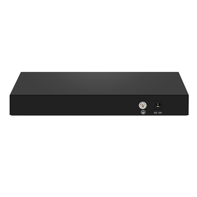 8 포트 10G 섬유 스위치 1G 2.5G 컴플라이언트 관리되지 않은 DC12V 입력 리얼텍 기반