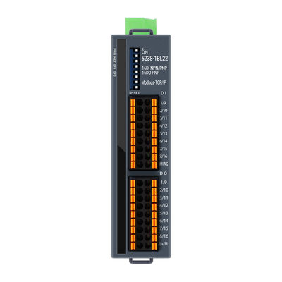 모드버스 TCP/IP 슬래브 I/O 모듈 24VDC 2 RJ45 16 포트 DI DO Din Rail NPN PNP 연결