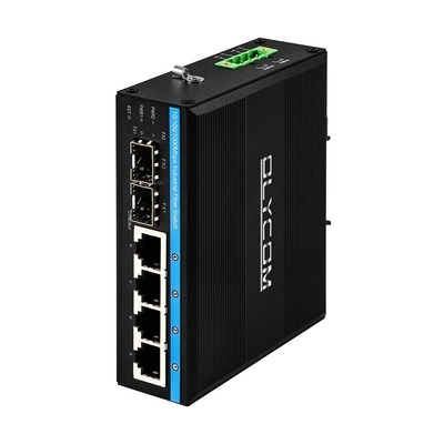 기가비트 ERPS 관리 이더넷 스위치 2SFP+4RJ45 PoE 출력과 함께 Din-rail 네트워크 스위치