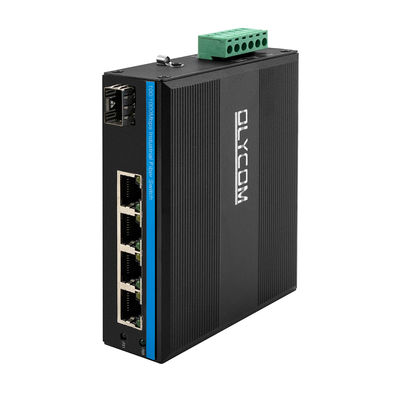 4-포트 태양광 PoE 스위치 100/1000M 섬유 120W 듀얼 DC12V/DC24V/DC48V 입력 CE