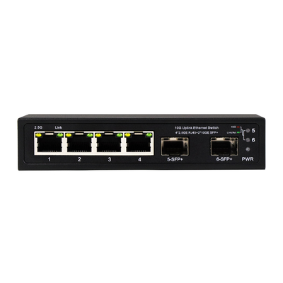 10g 이더넷 스위치 관리되지 않은 4 포트 2.5G 이더넷 스위치와 10G SFP+ 포트