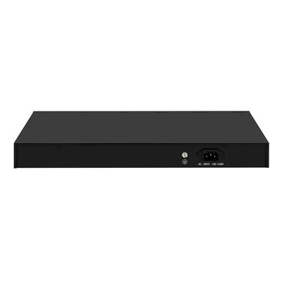 24 포트 10G L3 8 기가 비트 컴보 SFP/RJ45 1U 랙 220V AC 입력과 함께 관리 된 섬유 스위치