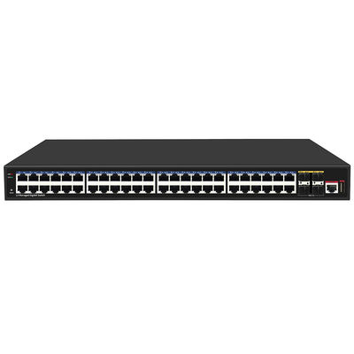 48 포트 기가비트 L3 관리형 네트워크 스위치 10G 광섬유 업링크 단일 AC 입력 Realtek 기반