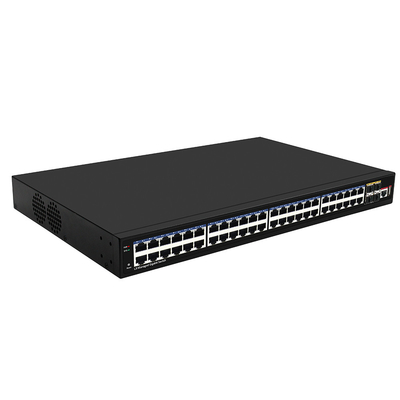 48 포트 기가비트 L3 관리 네트워크 스위치와 10G 광섬유 Uplinks Realtek 기반