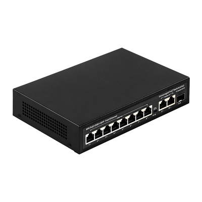 확장 범위 8 포트 PoE 스위치 10/100M 120W/150W 소비 및 250m 커버리지