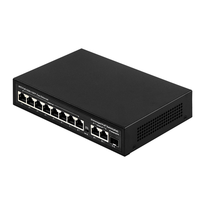 확장 범위 8 포트 PoE 스위치 10/100M 120W/150W 소비 및 250m 커버리지