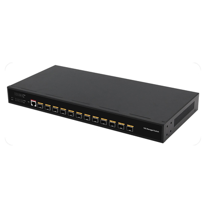 10G Fiber L3 관리 스위치 12 포트 전체 광 포트 콘솔 관리 가능한 AC 입력