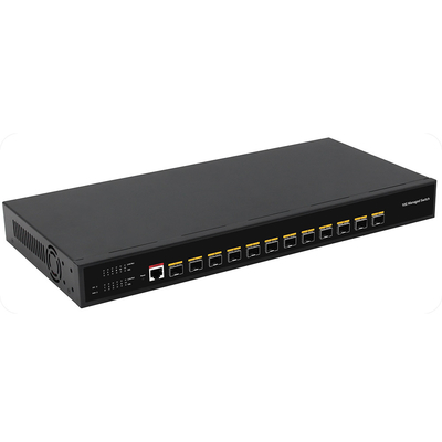 10G Fiber L3 관리 스위치 12 포트 전체 광 포트 콘솔 관리 가능한 AC 입력