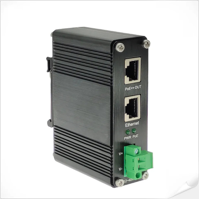 산업용 90W 802.3bt PoE++ 주입기 기가비트 DC12V DC24V DC48V 입력 미니 사이즈