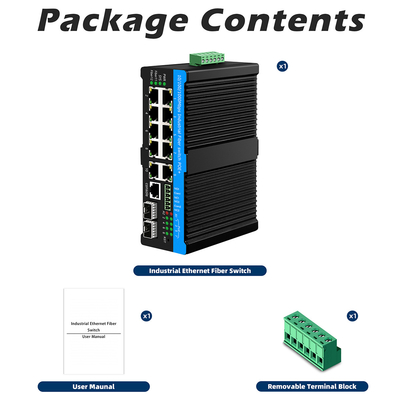 16 포트 관리 산업 이더넷 스위치 8RJ45+8SFP POE 스위치 4*RS485+2*CAN BUS