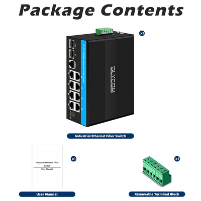 8 포트 기가비트 관리 포 스위치 산업 이더넷 스위치 2SFP+8 RJ45
