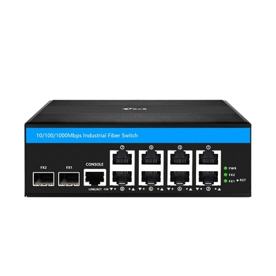 8 포트 기가비트 관리 포 스위치 산업 이더넷 스위치 2SFP+8 RJ45