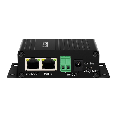 보안 카메라, 무선 AP, 출입 통제 시스템용 기가비트 30W PoE 스플리터, DC12V/24V 출력 전환 가능