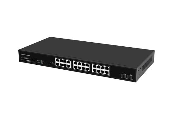 2.5G 이더넷 스위치 24포트 10G 광섬유 이더넷 스위치 데스크탑 24*10/100/1000/2500M RJ45 포트 + 2*10G SFP+ 포트