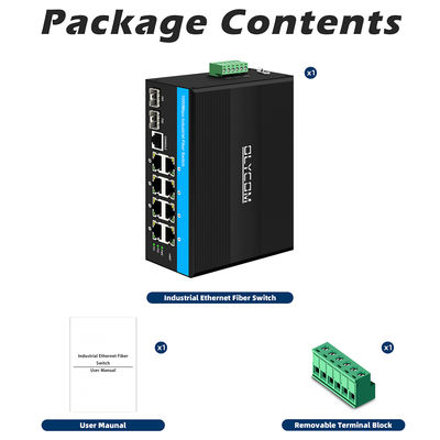 견고한 관리형 이더넷 스위치 Vitesse 칩셋 2 SFP 8 RJ45 SNMP 관리 산업용 이더넷 스위치
