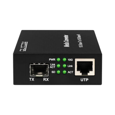 10G SFP+ DIP 스위치와 함께 관리되지 않은 광섬유 미디어 변환기 데이터 센터 및 LAN 백본을 위한 광섬유 변환기