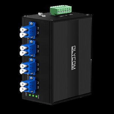 높은 신뢰성을 위해 AC/DC 듀얼 파워 입력 LC/SC 커넥터와 SM/MM 섬유 타입의 광섬유 바이패스 스위치