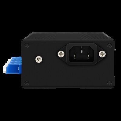 광섬유 광학 바이패스 스위치 AC/DC 듀얼 전원 입력 2*2B LC SM/MM