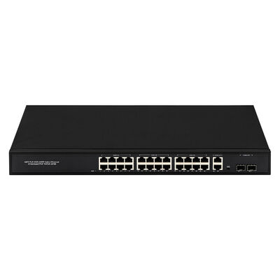 24포트 기가비트 PoE 스위치, 2 SFP/RJ45 업링크, 300W, 비관리형, 220V 입력, CE