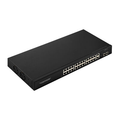 24포트 기가비트 PoE 스위치, 2 SFP/RJ45 업링크, 300W, 비관리형, 220V 입력, CE