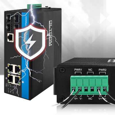 8포트 L2 관리형 이더넷 스위치 1G/2.5G SFP 업링크 산업용 CE FCC