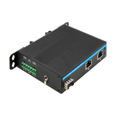 Industrial Fiber Optic Switch Fast Ethernet SFP Slot Unmanaged DC12V DC24V IP40 Rated