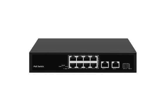 8 포트 10/100Mbps PoE 스위치 120W 기가비트 네트워크 SFP 업링크 비관리형 AC 전원 CE