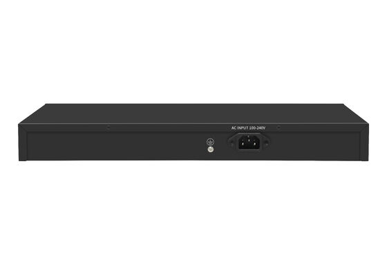 24 포트 기가비트 PoE 스위치 1U 타입 관리되지 않은 1G 이더넷 300W 예산 팬 없는