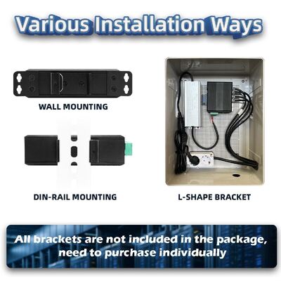 산업용 태양광 PoE 스위치 DC12-48V 240W Cctv 시스템용 웹 관리 네트워크 스위치