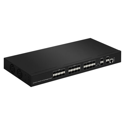 데이터센터 ISP 네트워크용 SNMP VLAN QoS를 갖춘 28-포트 10G SFP+ 관리 섬유 스위치 L2/L3 집계 스위치