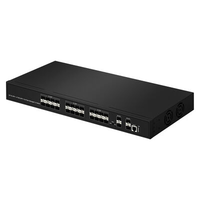 데이터센터 ISP 네트워크용 SNMP VLAN QoS를 갖춘 28-포트 10G SFP+ 관리 섬유 스위치 L2/L3 집계 스위치