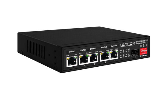 기가비트 PoE 스위치 MPPT 태양광 충전 컨트롤러 SFP 광섬유 DC12V/DC24V/DC48V 입력