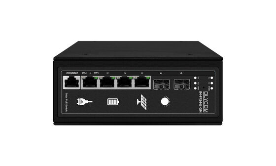 산업용 관리 태양광 PoE 스위치 4GE+2SFP 120W PoE MPPT CCTV 및 무선 네트워크의 오프그리드 전원