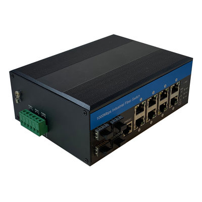 8 포트 산업 관리 PoE 스위치 2.5G 섬유 Din Rail 240W 지원 PoE 관리